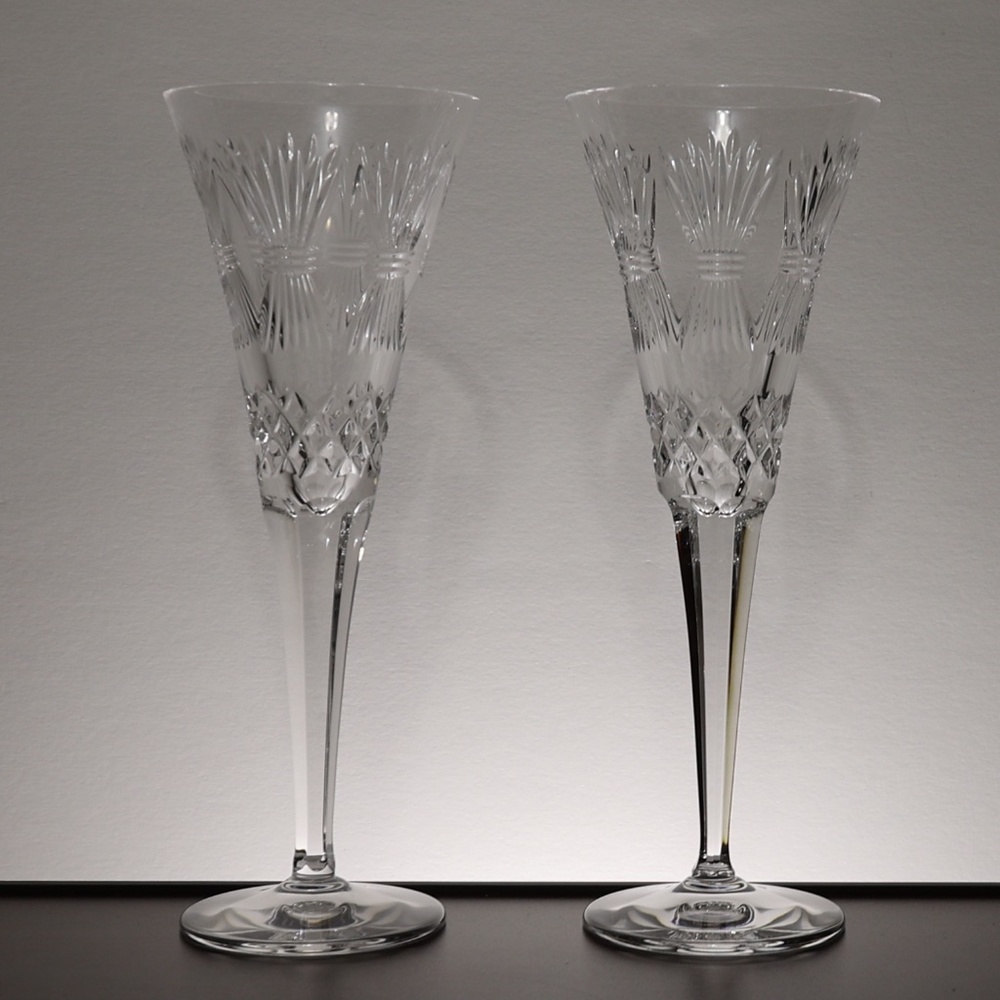 Vintage Waterford Crystal Prosperity Champagne Toasting Flute Millennium Series